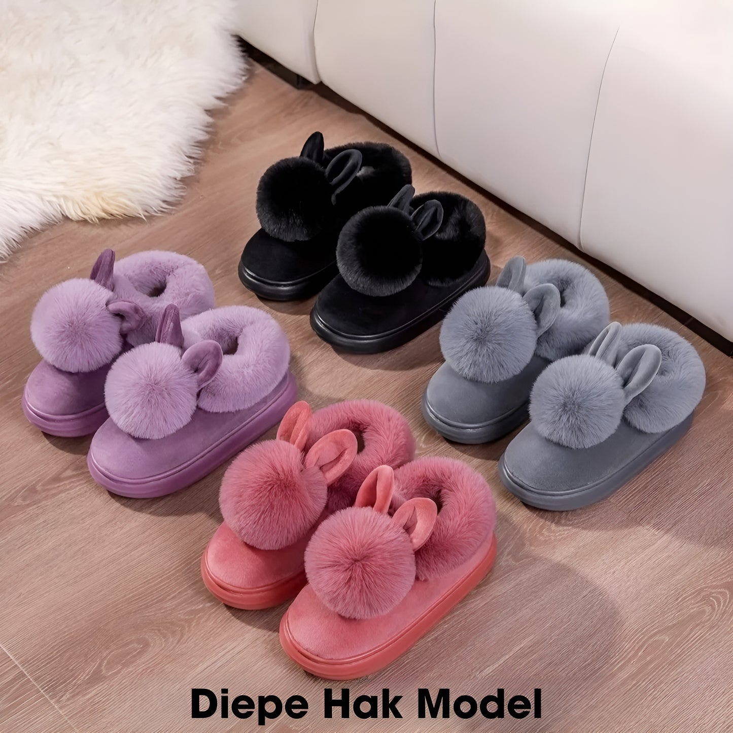 Flippy™ | Pluche Konijnensloffen