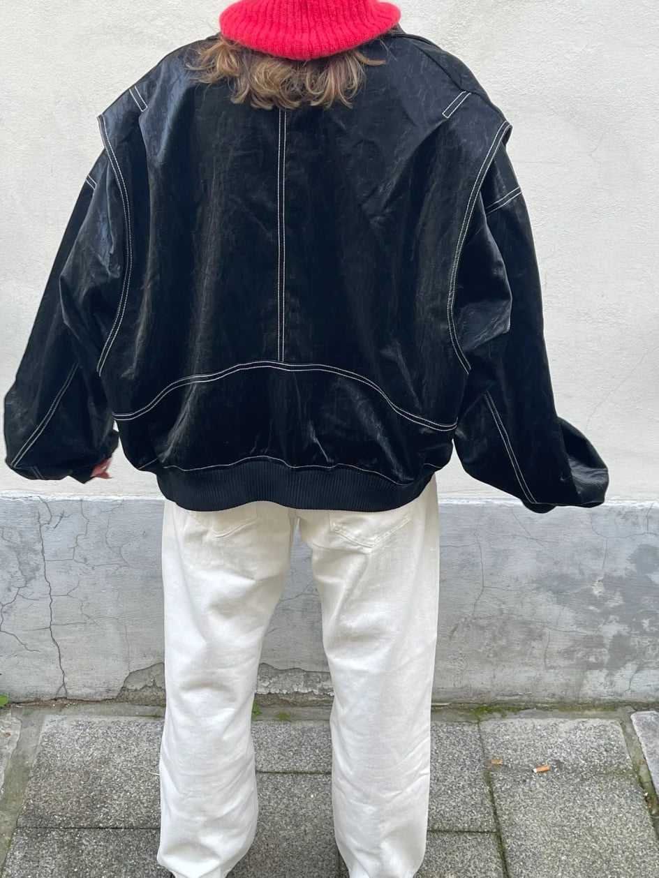 Saviere™ Contrast Bomber Jacket